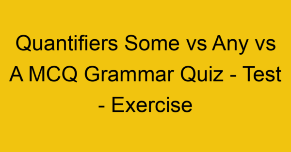 quantifiers some vs any vs a mcq grammar quiz test exercise 22012