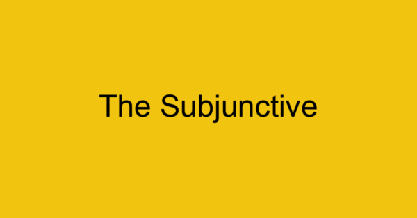 the subjunctive 689