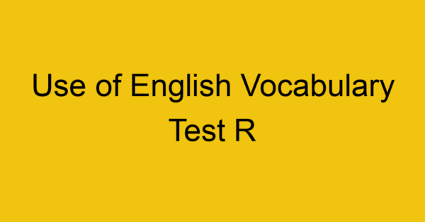 use of english vocabulary test r 364