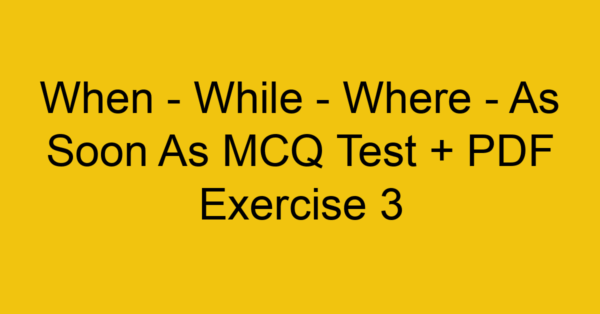when while where as soon as mcq test pdf exercise 3 271